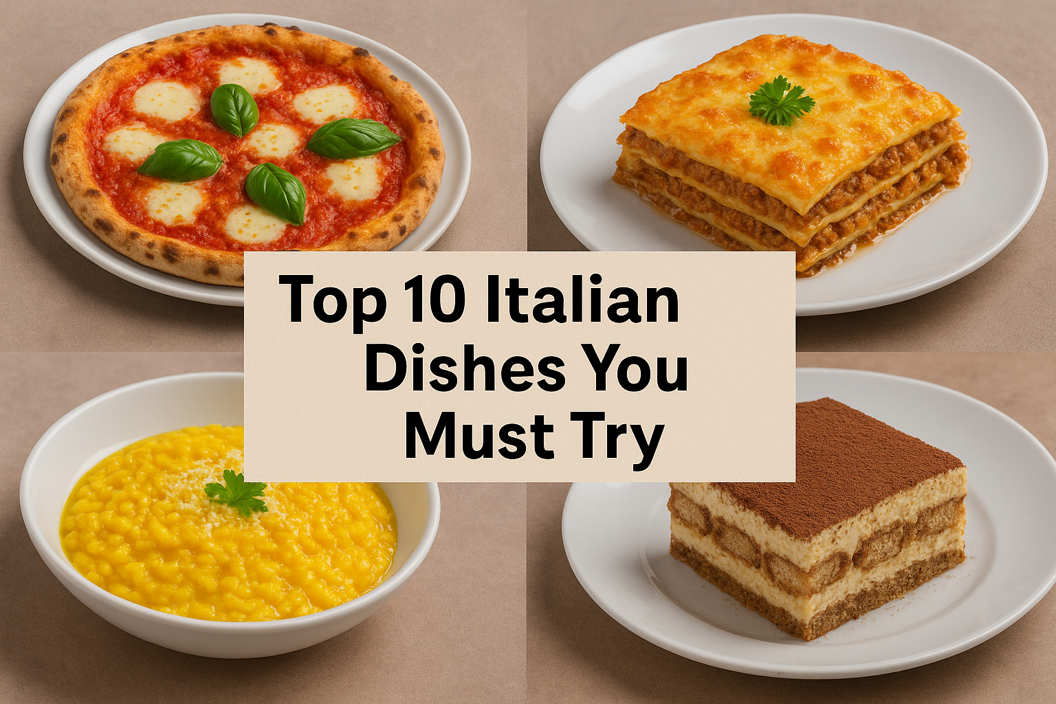 Top 10 Italian Dishes You Must Try | Authentic Italian Food Guide
