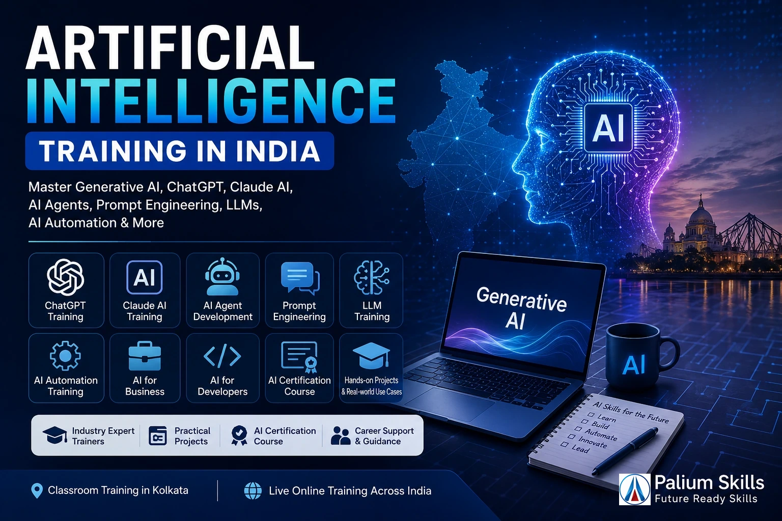 Artificial Intelligence Training in India | Generative AI, ChatGPT, Claude AI & AI Agent Development Course
